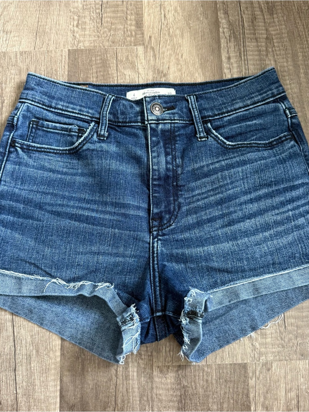 Abercrombie & Fitch W27 Frayed Denim Cutoff Shorts